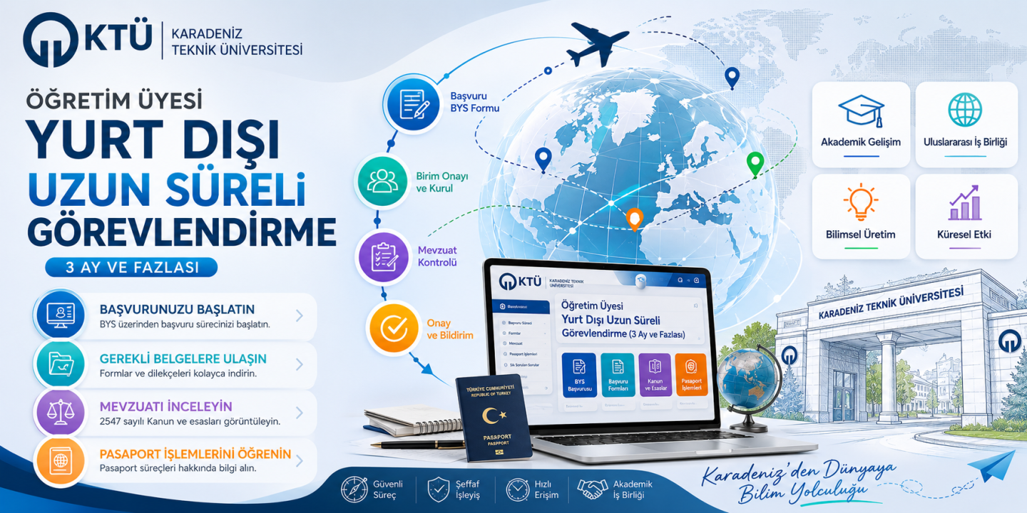 Öğretim Üyesi Yurt Dışı Uzun Süreli Görevlendirme Bilgilendirme Afişi