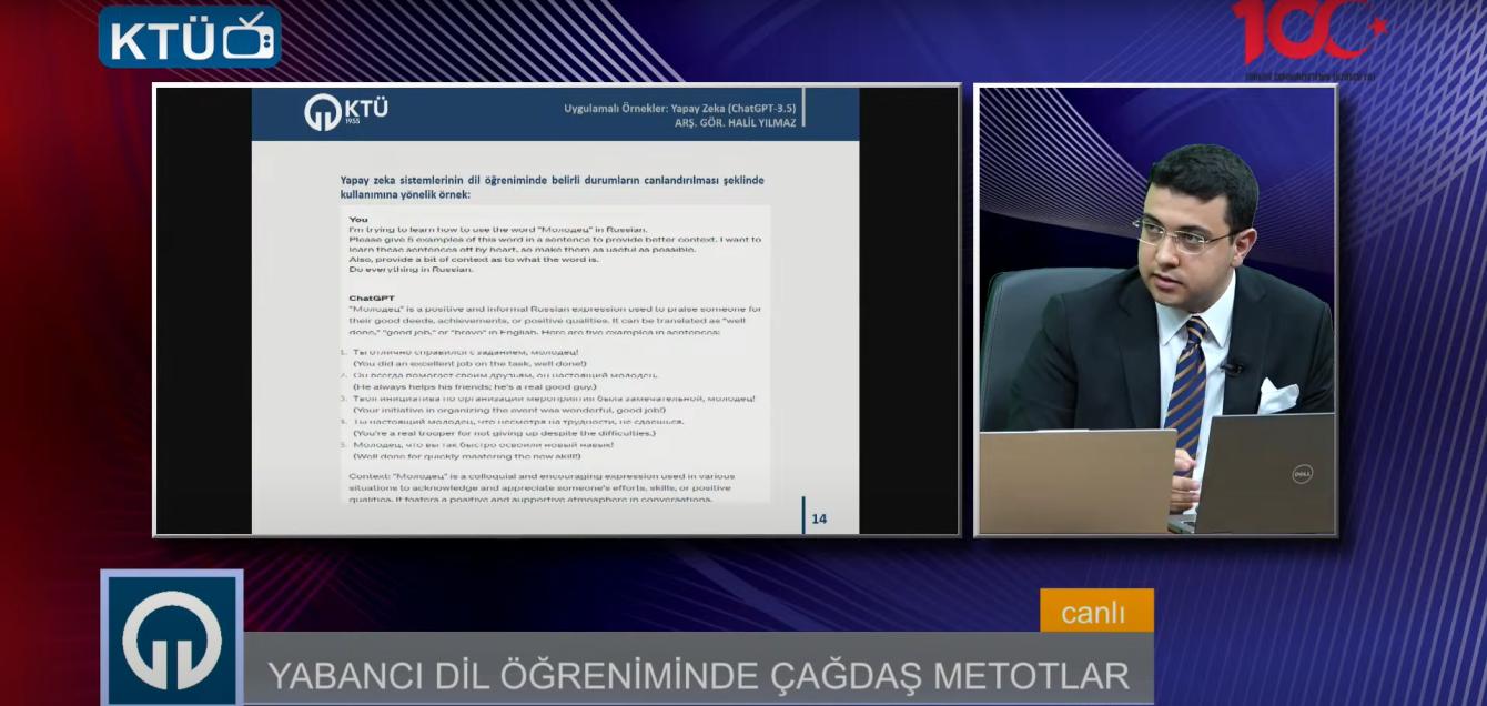 20/12/2023 Yabancı Dil Öğreniminde Çağdaş Yaklaşım ve Metotlar - Arş.Gör. Halil YILMAZ