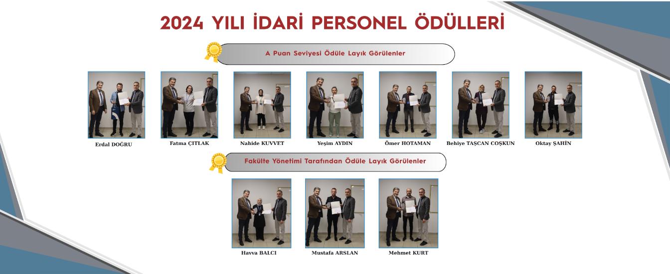 2024 Yılı İdari Personel Ödülleri