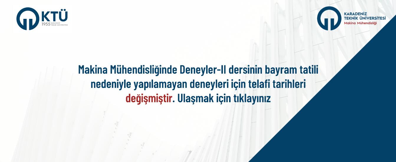 Deneyler-II Telafi Düzeltme