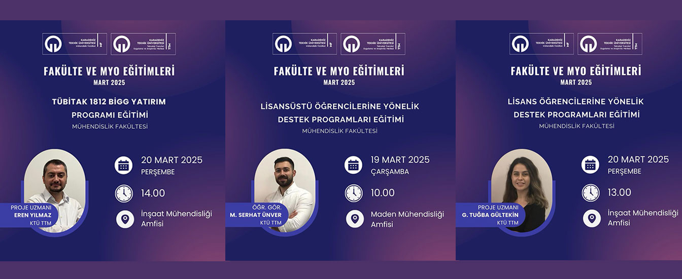 TTM Fakülte ve MYO eğitimleri
