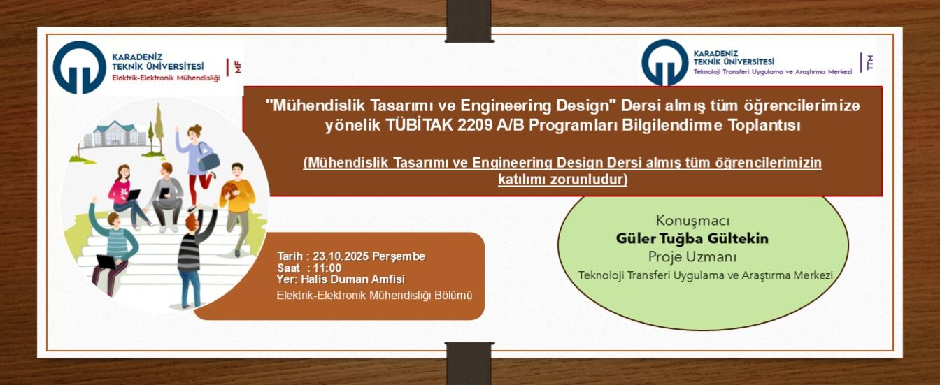 TÜBİTAK 2209 A/B Programları Bilgilendirme Toplantısı