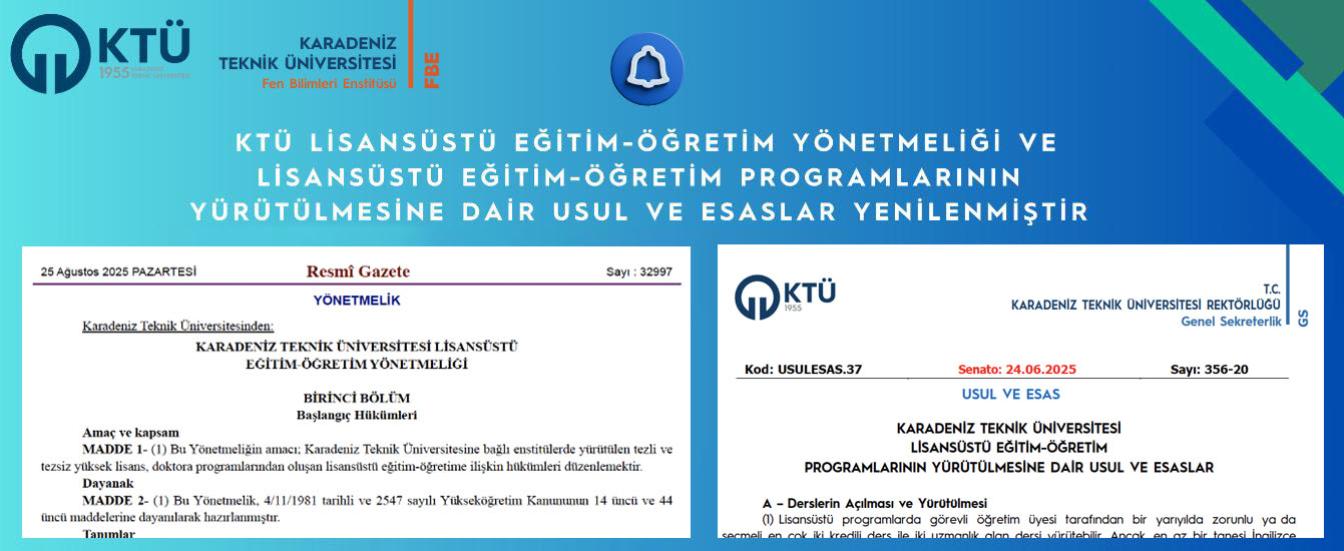 Lisansüstü Eğitim Öğretim Mevzuat Değişiklikleri