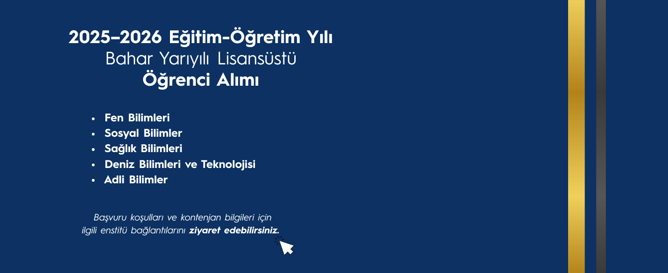 Lisansüstü Öğrenci Alımı