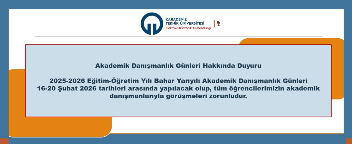 Akademik Danışmanlık Günleri Hakkında Duyuru