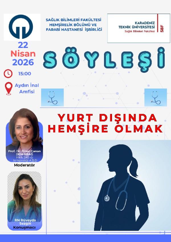 Amerika'da Hemşire Olmak Konulu Söyleşiye Davetlisiniz