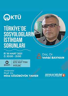 Edebiyat Fakültesi Sosyoloji Bölümü Çevrim İçi Buluşmaları