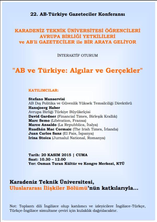 22. AB-Türkiye Gazeteciler Konferansı