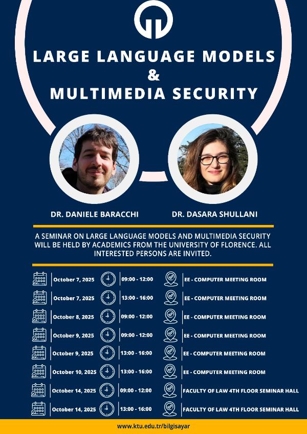 Large Language Models & Multimedia Security Seminar