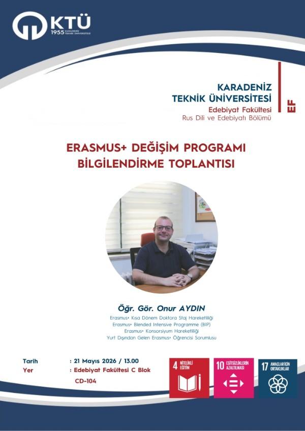 Erasmus+ Değişim Programı Bilgilendirme Toplantısı