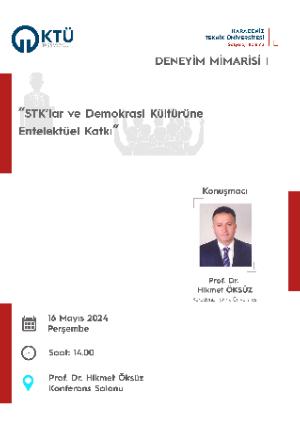 STK'lar ve Demokrasi Kültürüne Entelektüel Katkı