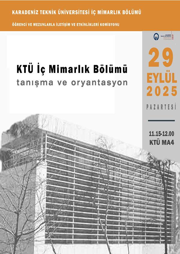 İç Mimarlık Bölümü Tanışma ve Oryantasyon