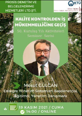 OEM Seminerler Serisi - Kalite Kontrolden İş Mükemmelliğine Geçiş