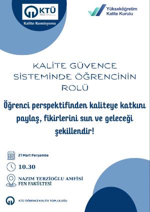 Kalite Güvence Sisteminde Öğrencinin Rolü