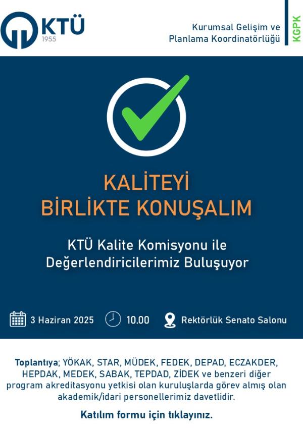 Kaliteyi Birlikte Konuşalım