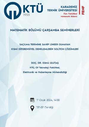 Saçılma Terimine Sahip Lineer Olmayan Kısmi Diferensiyel Denklemlerin Soliton Çözümleri