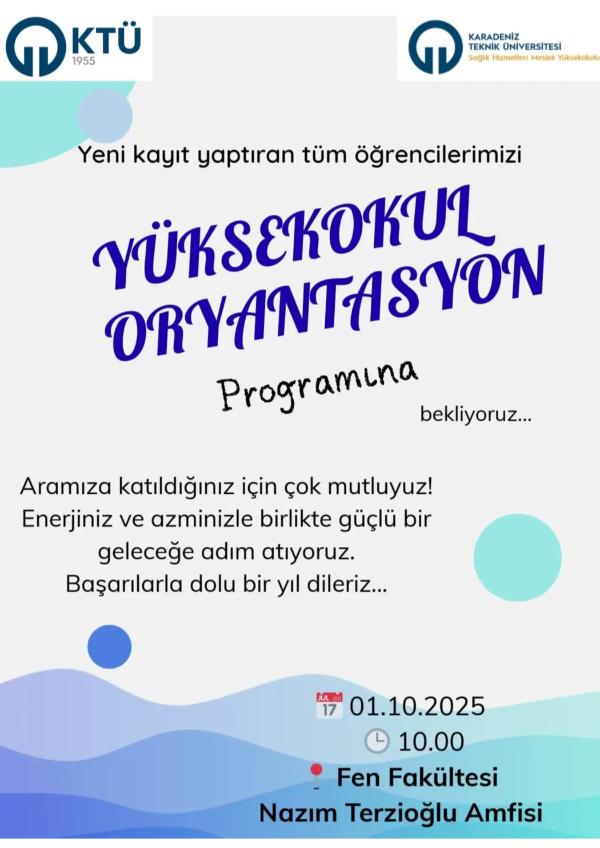 Yüksekokul Oryantasyon Programı