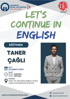 Taner ÇAĞLI ile "Let's Continue In English" Söyleşisi