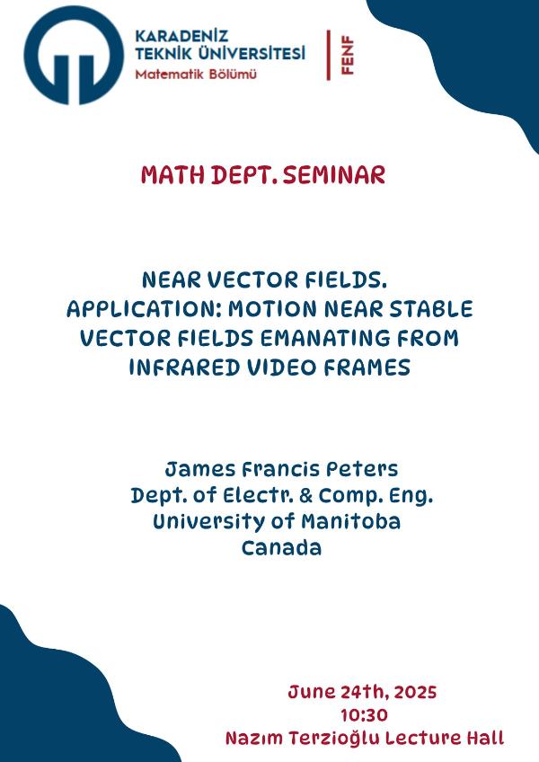 Near Vector Fields Application: Motion Near Stable Vector Fields Emanating From Infrared Video Frames