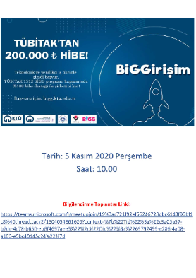 TÜBİTAK'tan 200,000 ₺ Hibe