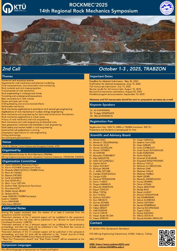 ROCKMEC2025 - 14th Regional Rock Mechanics Symposium