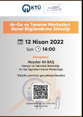 Ar-Ge ve Tasarım Merkezleri Genel Bilgilendirme Etkinliği