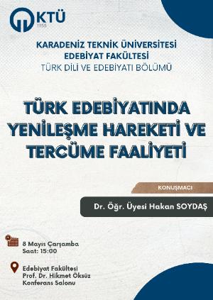 Türk Edebiyatında Yenileşme Hareketi ve Tercüme Faaliyeti