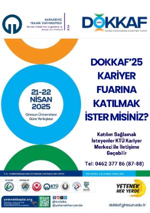 DOKKAF 25 KARİYER Fuarına Katılmak İster Misiniz?