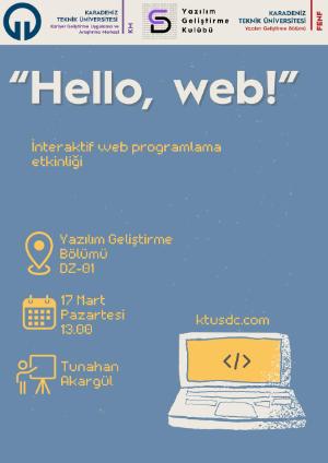 Hello, Web! İnteraktif Web Programlama Etkinliği