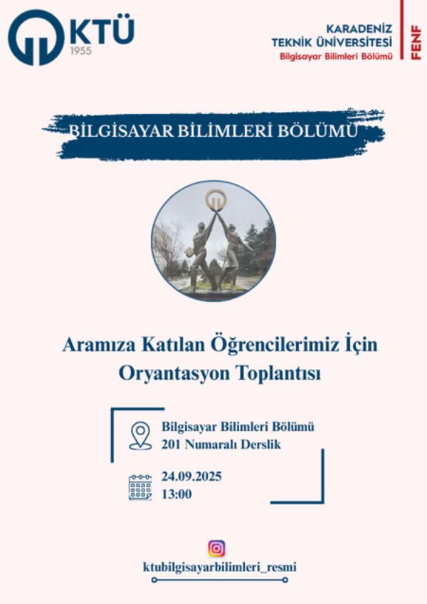 Aramıza Katılan Öğrencilerimiz İçin Oryantasyon Toplantısı