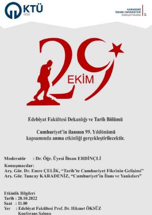 Cumhuriyet'in ilanının 99. Yıldönümü Anma Etkinliği 