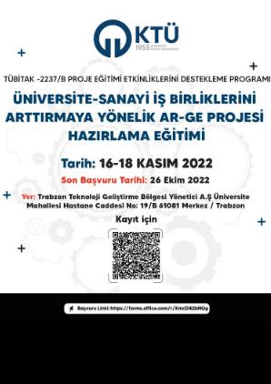 Üniversite-Sanayi İş Birliklerini Arttırmaya Yönelik Ar-Ge Projesi Hazırlama Eğitimi 