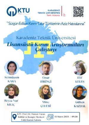 KTÜ Lisansüstü Kırım Araştırmaları Çalıştayı