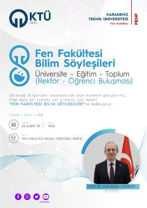Fen Fakültesi Bilim Söyleşileri Devam Ediyor!