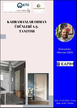 Kahramanlar Orman Ürünleri A.Ş. Tanıtımı