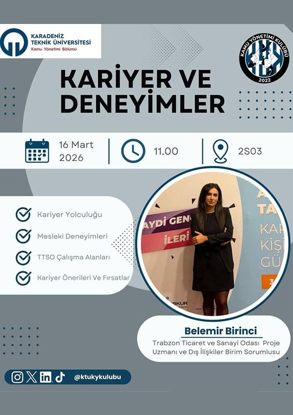 Kariyer ve Deneyimler Konulu Ders İçi Deneyim Paylaşımı