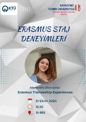 Erasmus Öğrencimiz Alexandra'nın Sunumu 