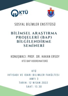 Bilimsel Araştırma Projeleri (BAP) Bilgilendirme Semineri