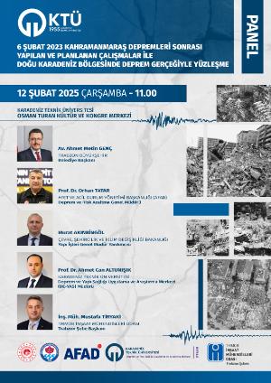 Doğu Karadeniz Bölgesinde Deprem Gerçeğiyle Yüzleşme