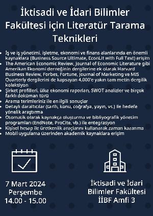 İİBF için Literatür Tarama Teknikleri