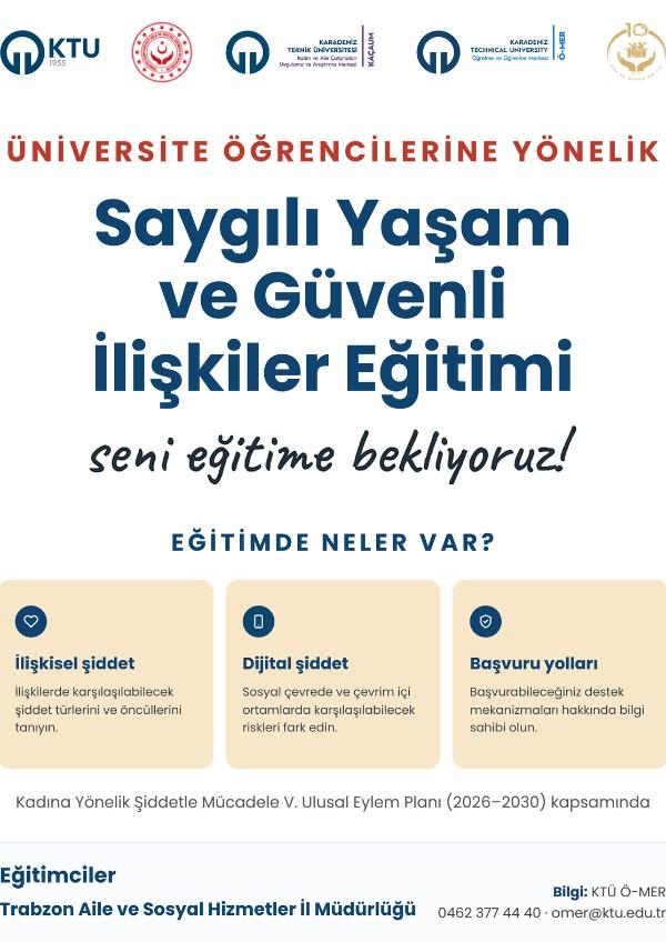 Saygılı Yaşam ve Güvenli İlişkiler Eğitimi