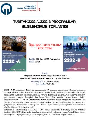 Tübitak Bilgilendirme Toplantısı