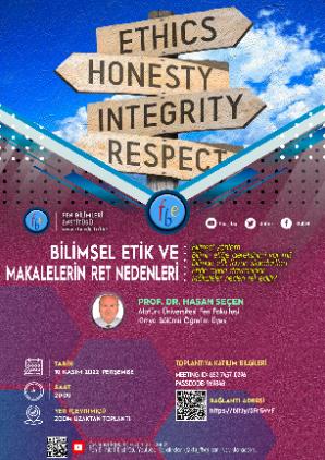 Bilimsel Etik ve Makalelerin Red Nedenleri (Prof. Dr. Hasan SEÇEN, Atatürk Üniversitesi)