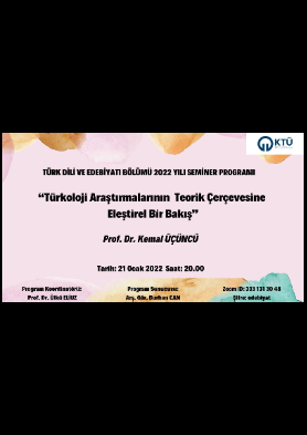 Türkoloji Araştırmalarının Teorik Çerçevesine Eleştirel Bir Bakış