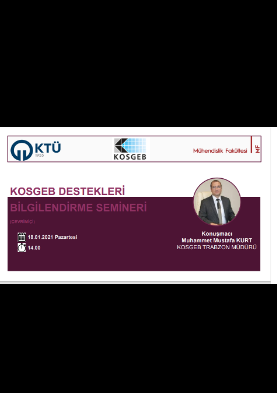 KOSGEB Destekleri Bilgilendirme Semineri