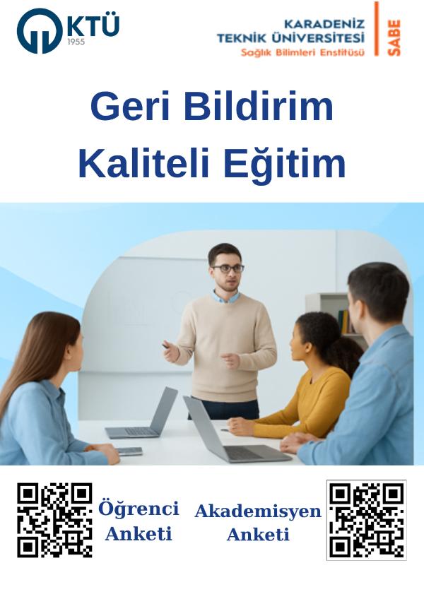 Enstitü Geri Bildirim Anketleri Akademisyen ve Öğrencileri için Açılmıştır