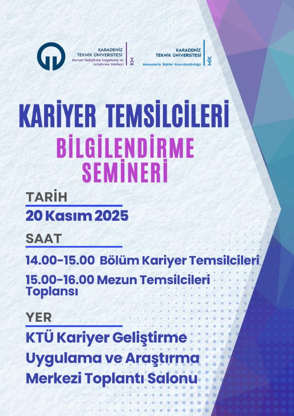 Kariyer Temsilcileri Bilgilendirme Semineri