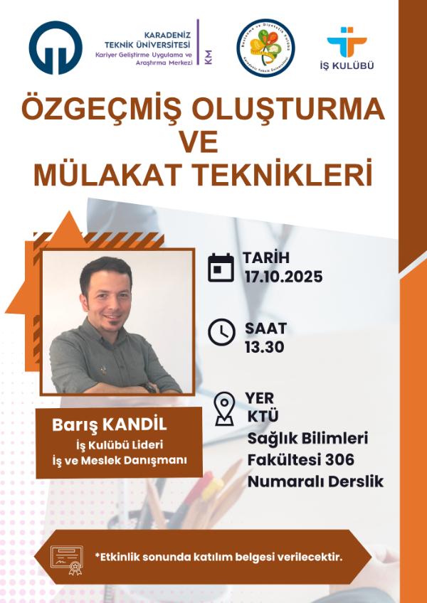 Özgeçmiş Oluşturma ve Mülakat 
Teknikleri