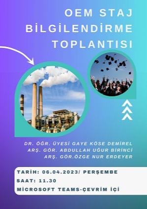 Oem Staj Bilgilendirme Toplantısı