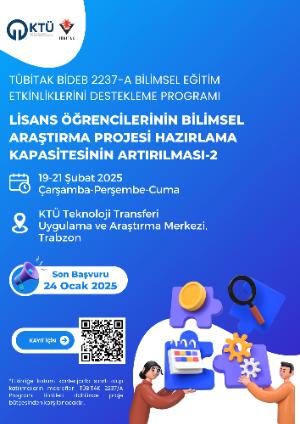 Lisans Öğrencilerinin Bilimsel Araştırma Projesi Hazırlama Kapasitesinin Artırılması-2